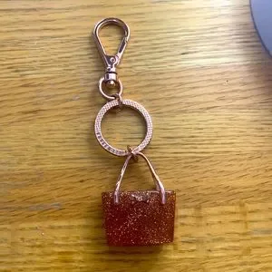 Ted Baker Accessories Ted Baker Lucite Sparkly Purse Keychain
